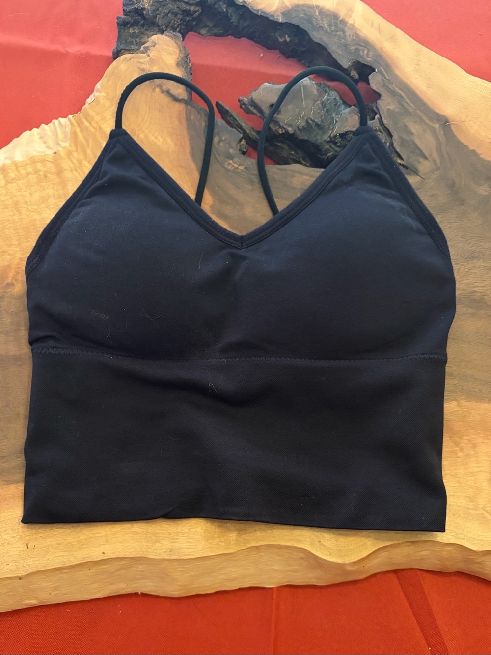 SHEIN Black Strappy Crop Top